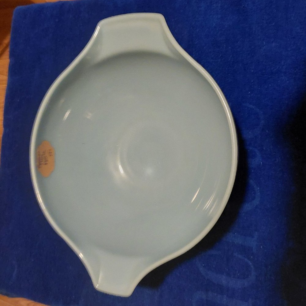 PYREX GOLDEN GRAPES Cinderella Mixing Bowl #444 Gold & White & Delphite Blue